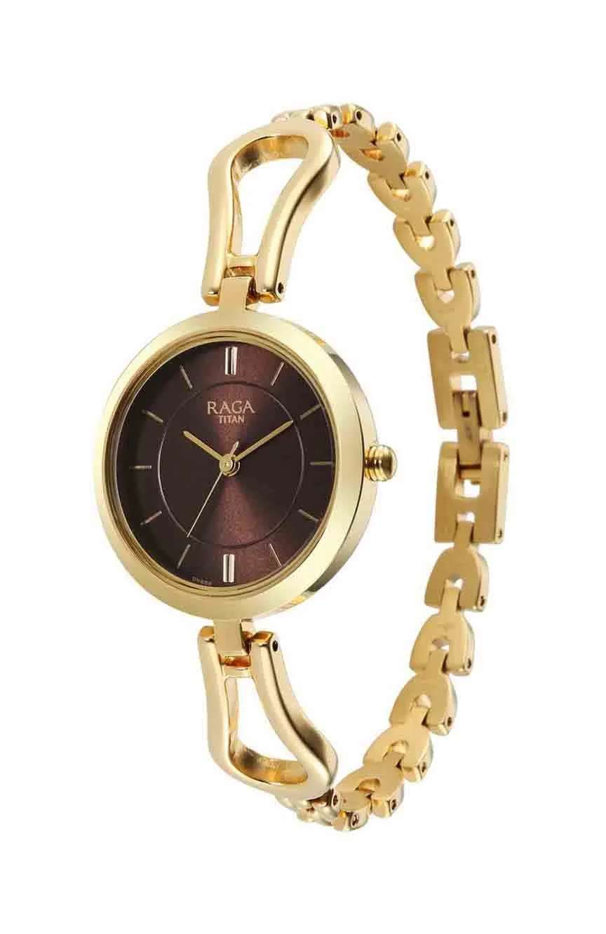 Titan Raga Champagne Dial Watch for Women