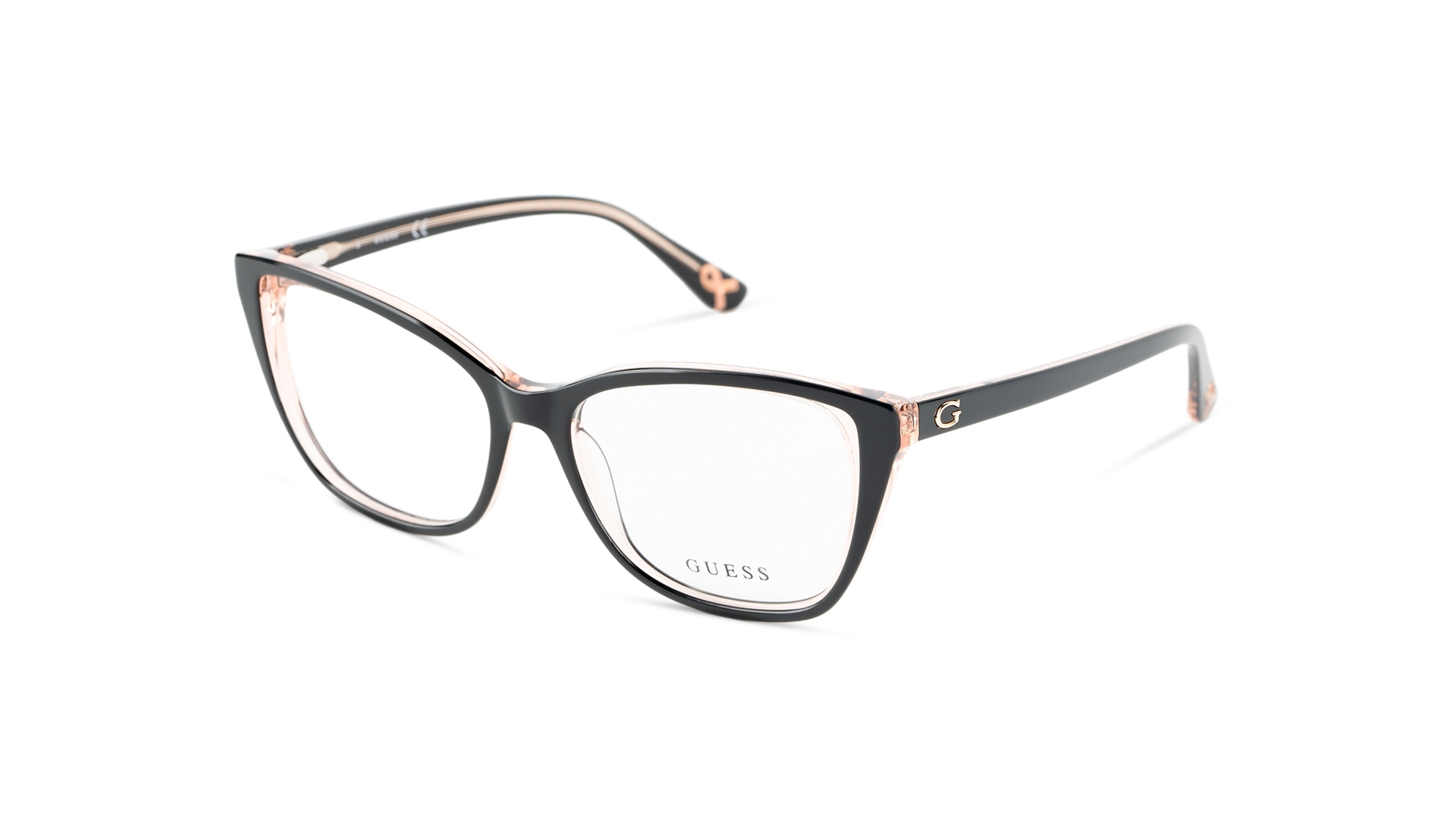 Guess Women Square Shiny Black Eyeglass | RivoliShop.com