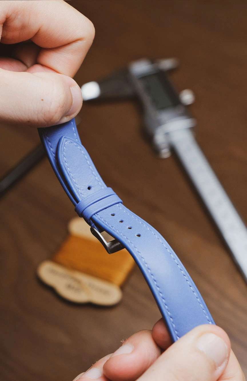 Delugs Leather - Cobalt Baranil Signature Strap