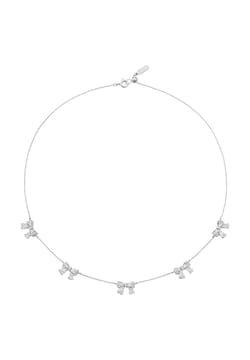 Numbering Pave Ribbon Necklace