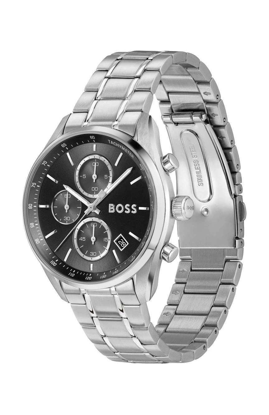 بوص ساعة بوص جراند بريكس 40 مستديرة بسوار من الفولاذ المقاوم للصدأ مقاس 40 مم للرجال