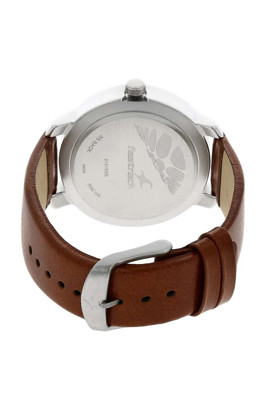 Fastrack  Men's Quartz Leather