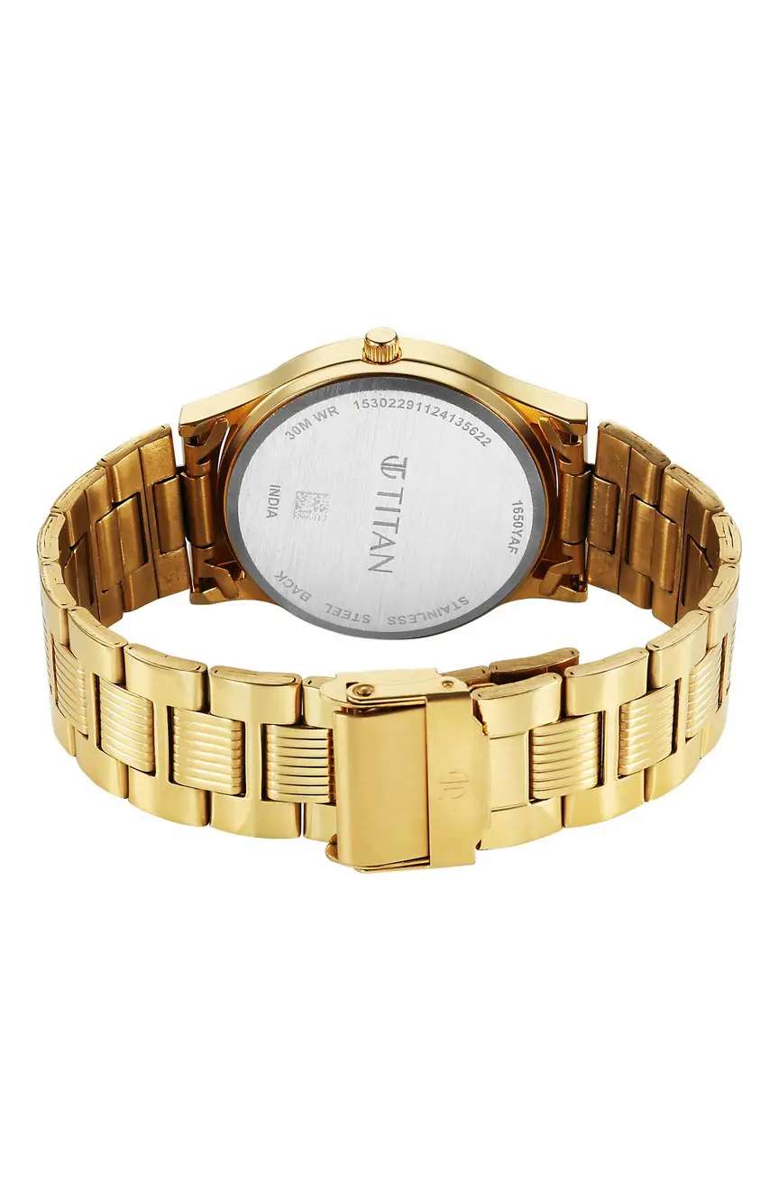 تيتان ساعة تيتان بميناء أبيض فضي للرجال