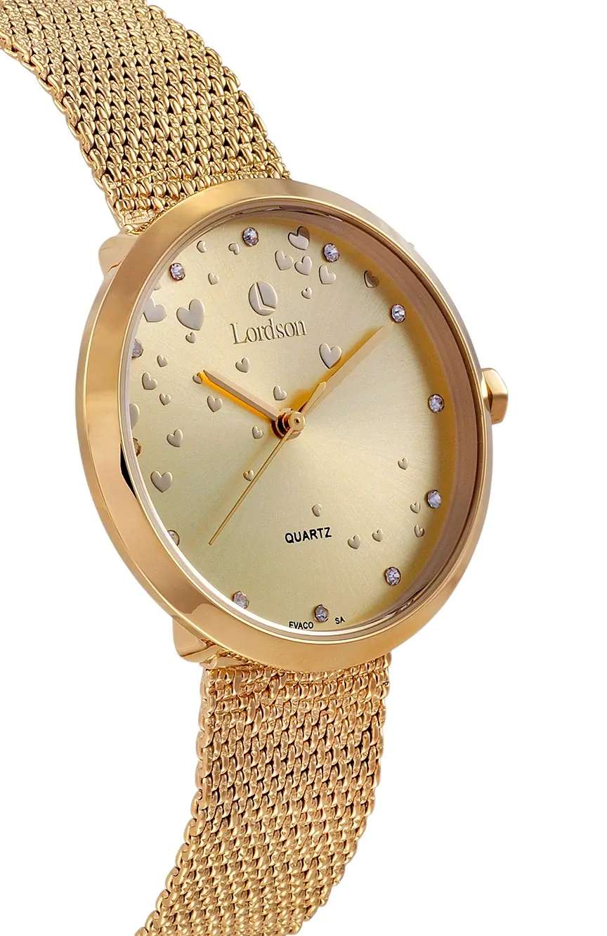 Lordson Ladies Gold Stainless Steel watch