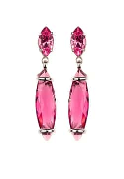 Andrea Marazzini أقراط ديفينا مطلية بالروديوم باللون الفوشيا