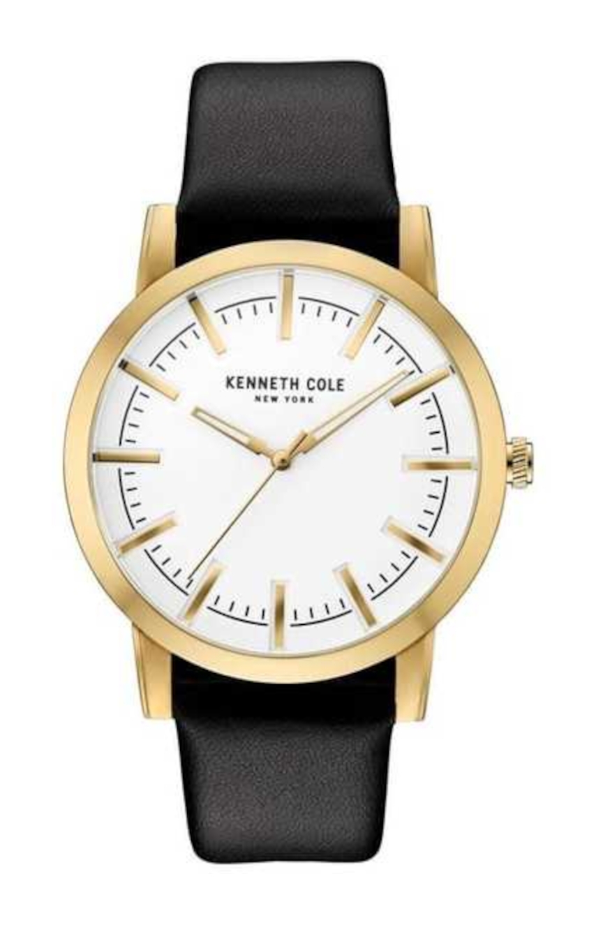 Kenneth Cole Kenneth Cole Mens Fashion Leather Quartz Watch 10030810