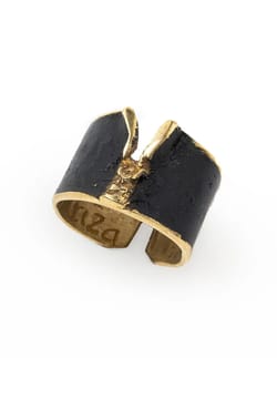 Fili Plaza Shinny diamond black adjustable ring