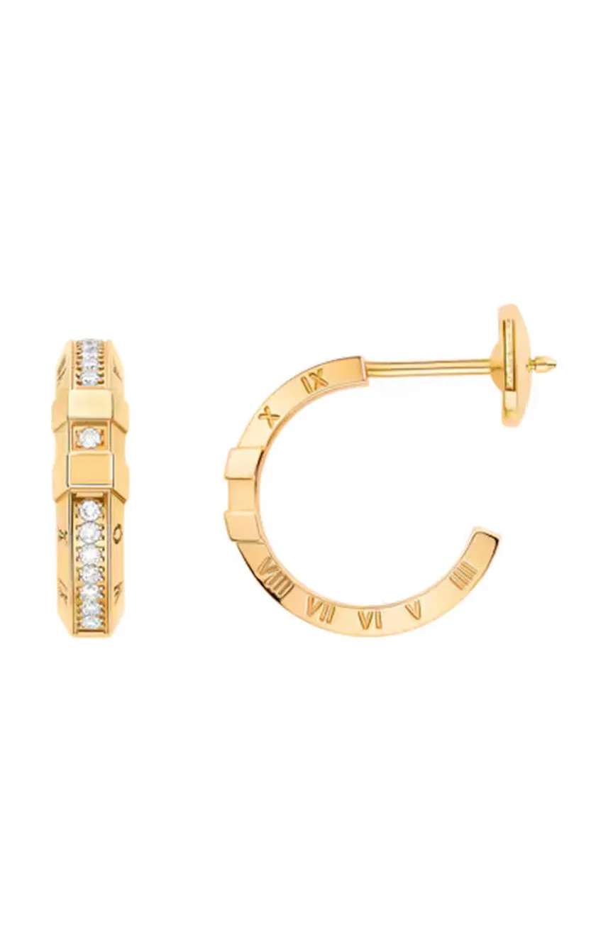 OMEGA Earring 18k yellow gold diamonds