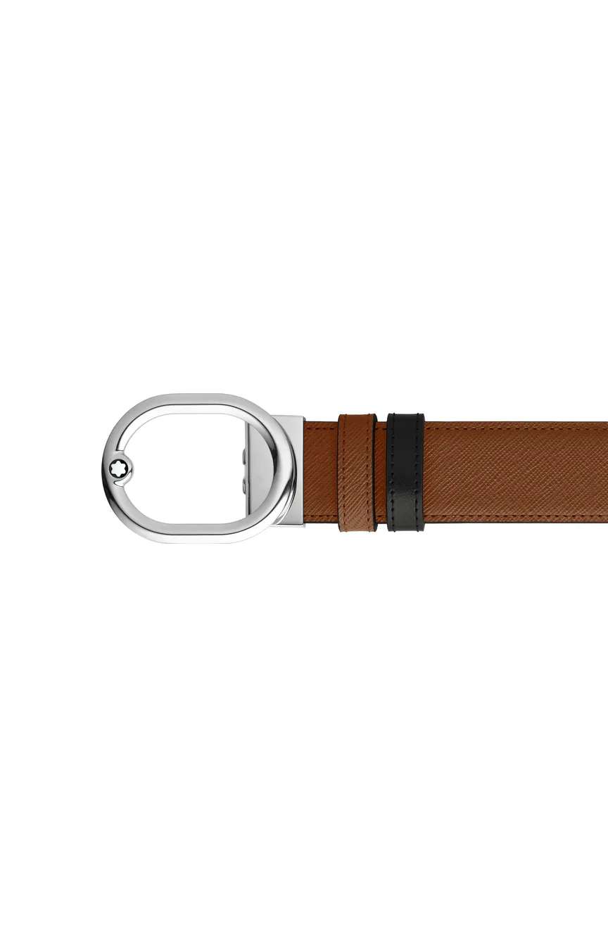 Montblanc LOvale 35 mm Reversible Belt in Sartorial Leather