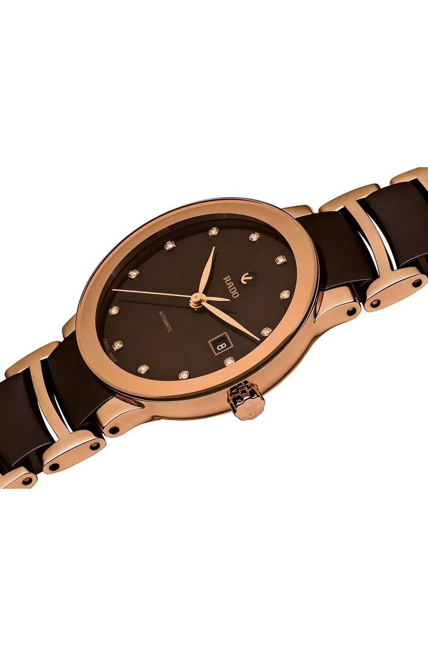 رادو ساعة يد نسائية سينتركس أوتوماتكية دايموندز