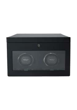 WOLF BRITISH RACING DOUBLE WATCH WINDER WITH STORAGE