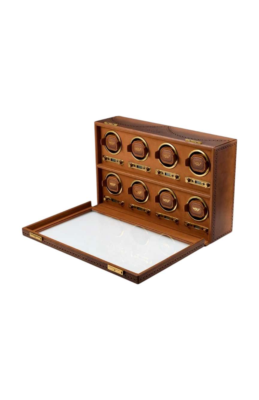 WOLF Brogue 8 Piece Watch Winder