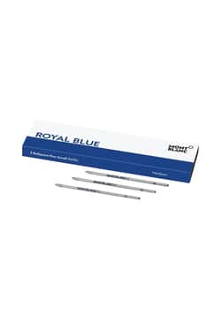 Montblanc 3 Small Ballpoint Pen Refills, Royal Blue
