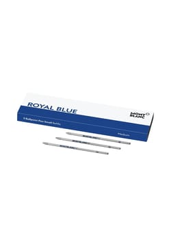 Montblanc 3 Small Ballpoint Pen Refills, Royal Blue