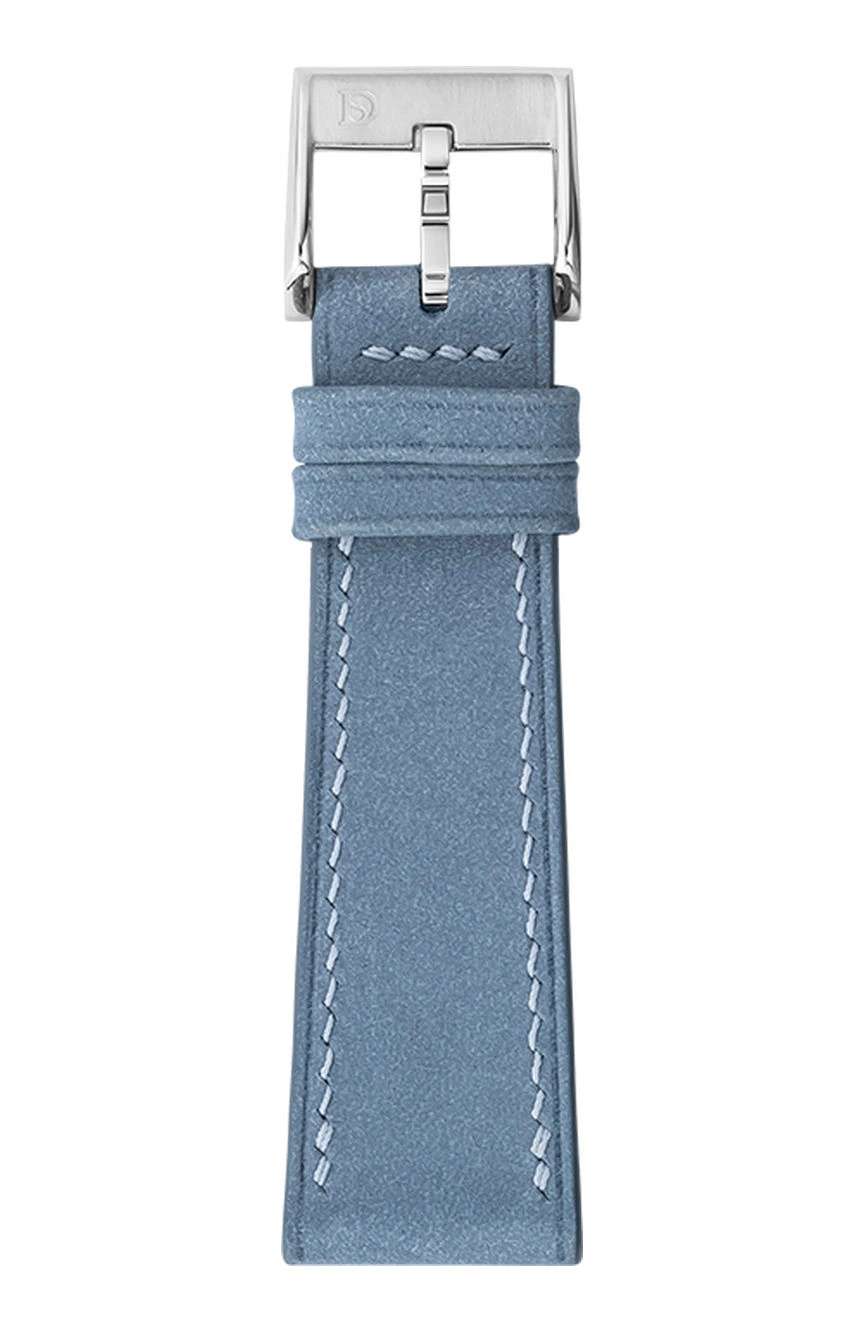 Delugs Leather - Pastel Blue Nubuck Slim Strap