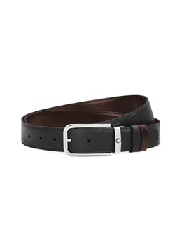 Montblanc 35 mm Reversible Belt in Sartorial Leather with Rectangular Buckle