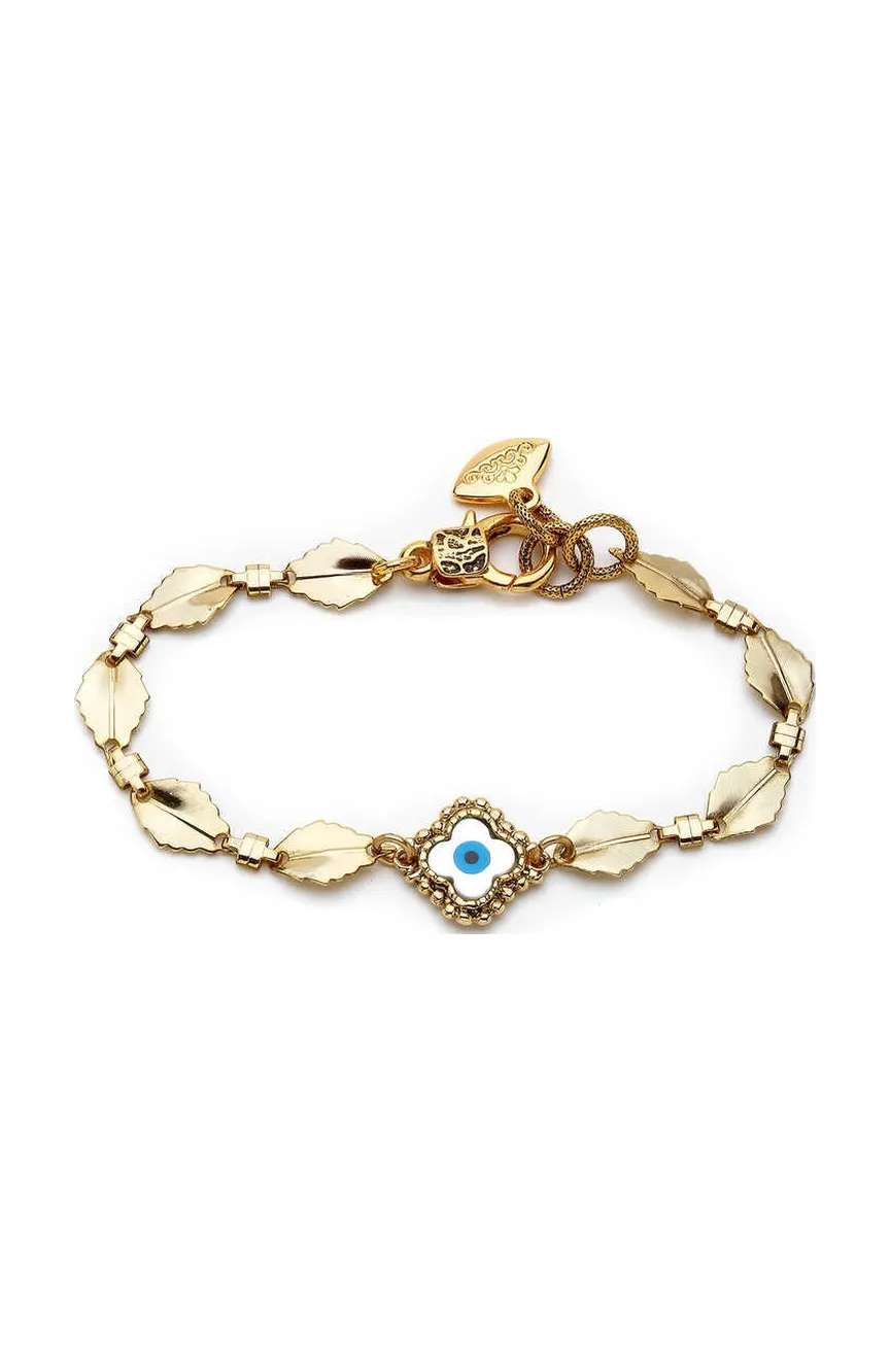 Mon Reve Feel You Clover Evil Eye Chain Anklet
