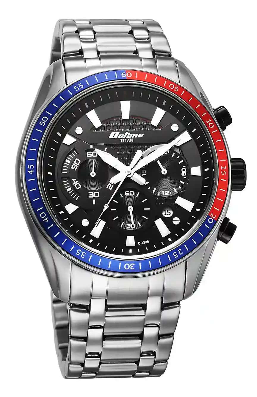 Titan Octane Sports Fashion Chronograph Steel Strap Watch For Men