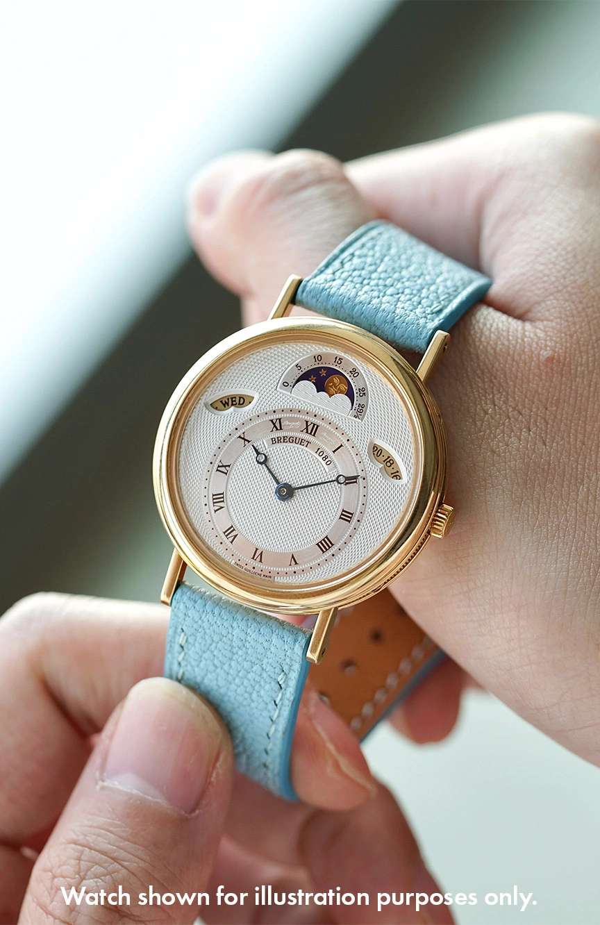 ديلوجز سوار من جلد الماعز باللون الأزرق القزحي