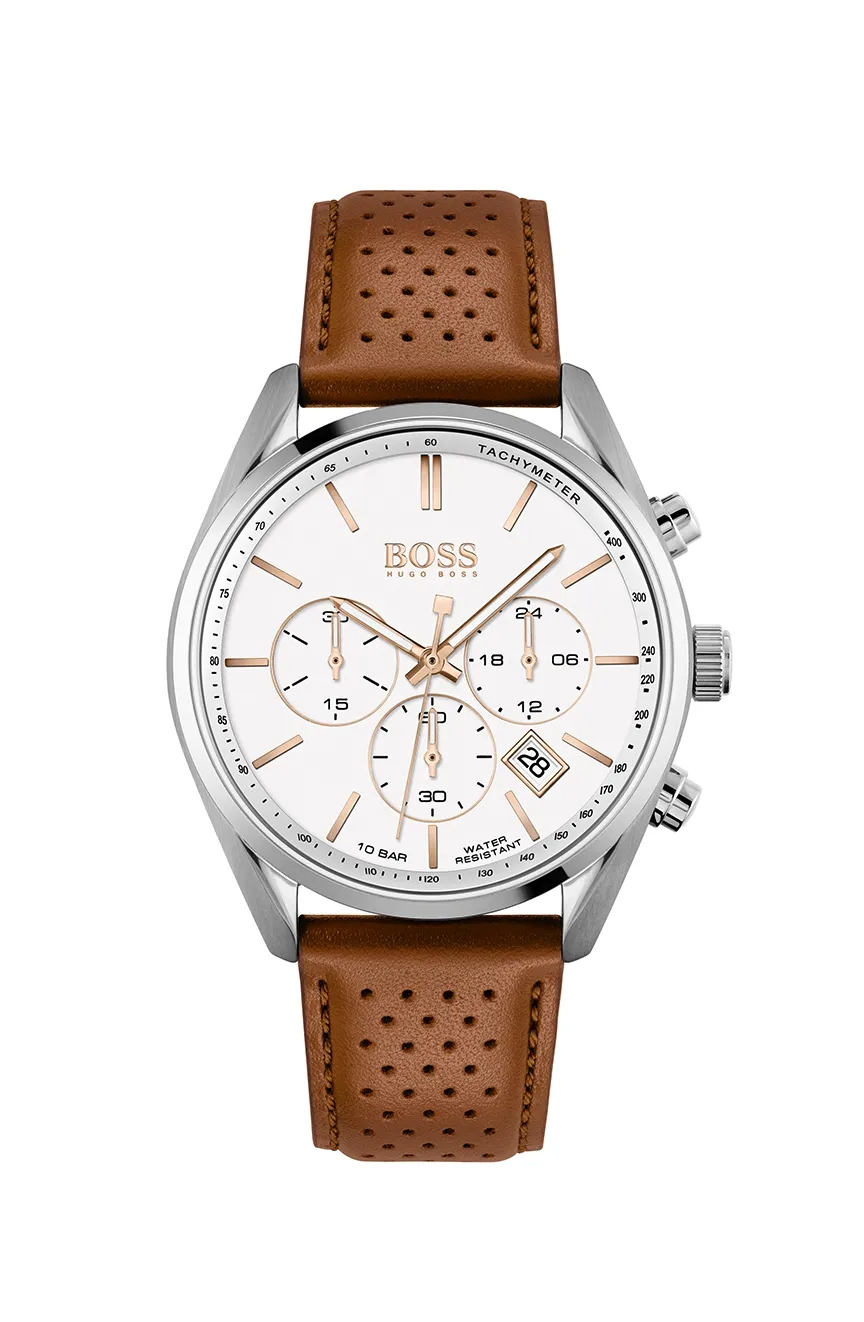 

Boss | BOSS MENS QUARTZ LEATHER WATCH - 1513879