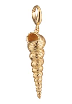 Lily Charmed Gold Plated Spire Shell Charm
