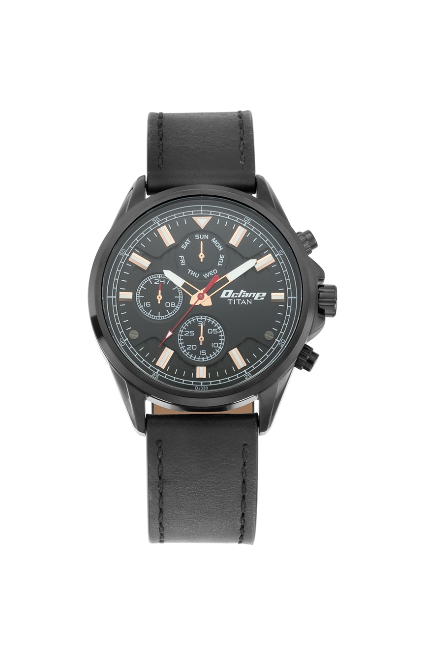 Octane black chronograph watch best sale