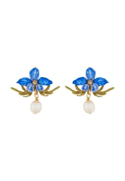 Les Nereides Thousand Pansises Post Earrings