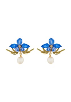 Les Nereides Thousand Pansises Post Earrings