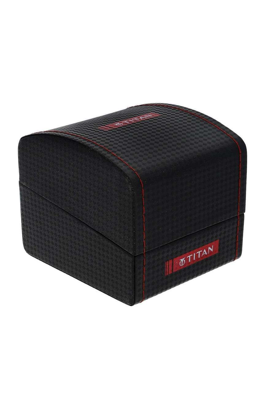 Titan Classic Silver Dial Analog with Date Leather Strap watch for Men