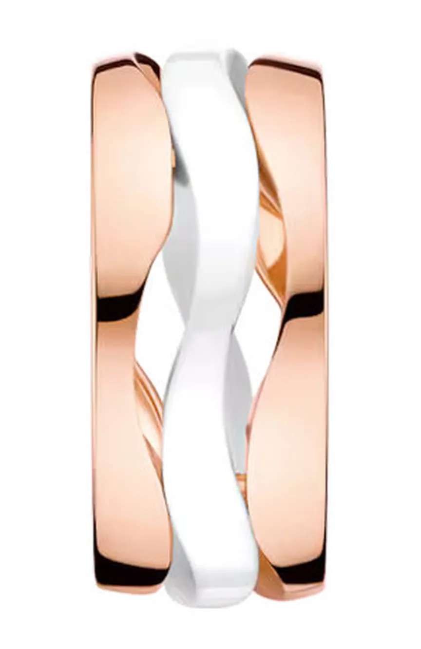 أوميغا قلادة من الذهب الأحمر عيار 18 قيراط والسيراميك