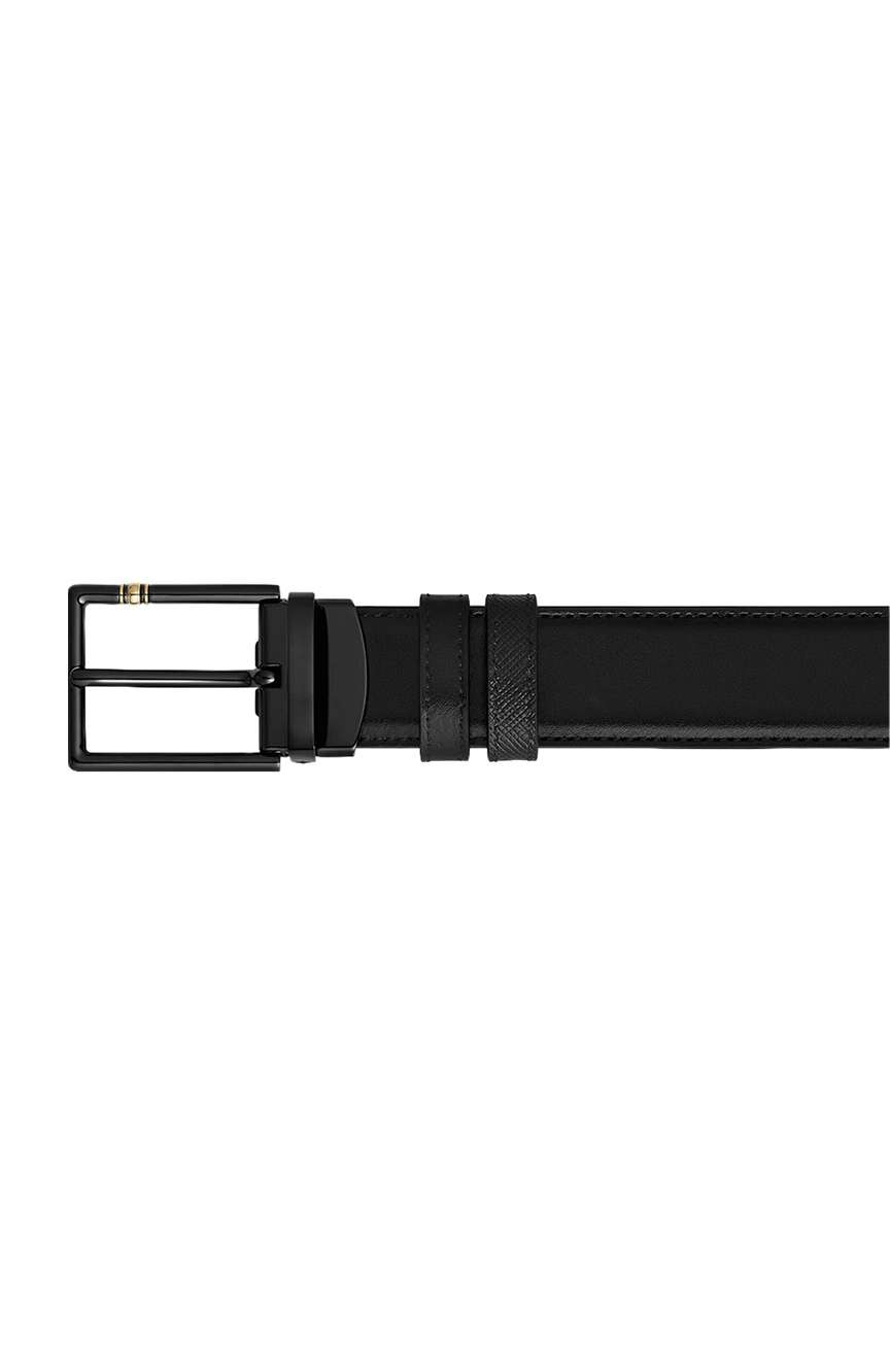 Montblanc 30 mm Reversible Belt in Leather with Rectangular Meisterstuck Buckle