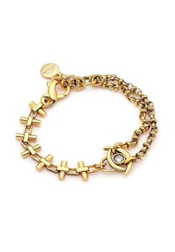 Mon Reve Dahlia Zircon Eye Charm Chain Bracelet