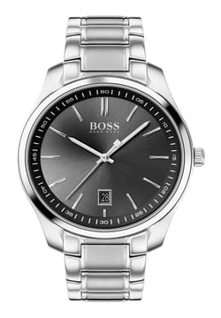 Boss ساعة يد رجالية بسوار ستانلس ستيل من بوص بتقنية الكوارتز - 1513730