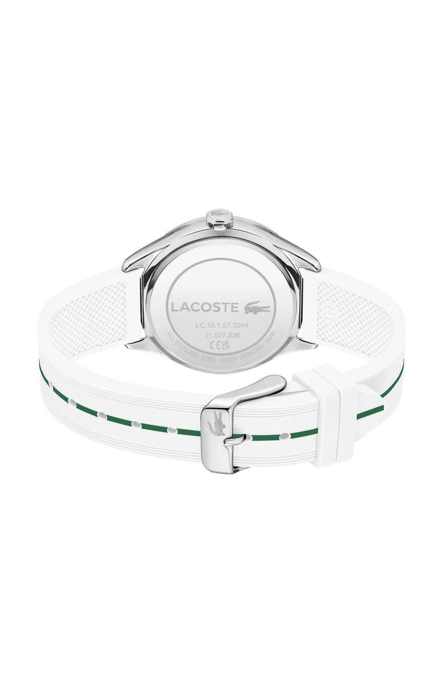 لاكوست ساعة لاكوست بيلي بميناء مستدير مقاس 36 مم وسوار سيليكون للنساء