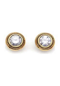 Mon Reve Zircon Gold Plated Earrings