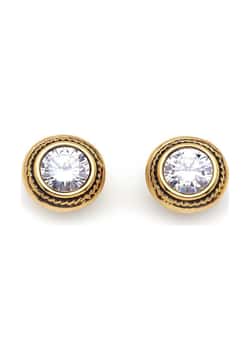 Mon Reve Zircon Gold Plated Earrings