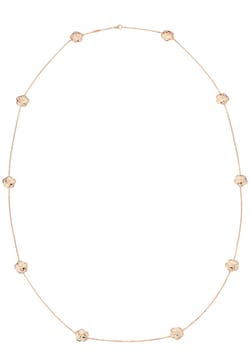 OMEGA NECKLACE 18K RED GOLD MOTHER OF PEARL