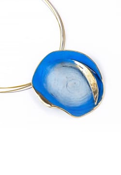 Fili Plaza Deep blue bronze necklace