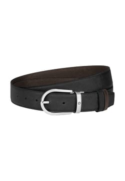 Montblanc Horseshoe 35 mm Reversible Belt in Sartorial Leather