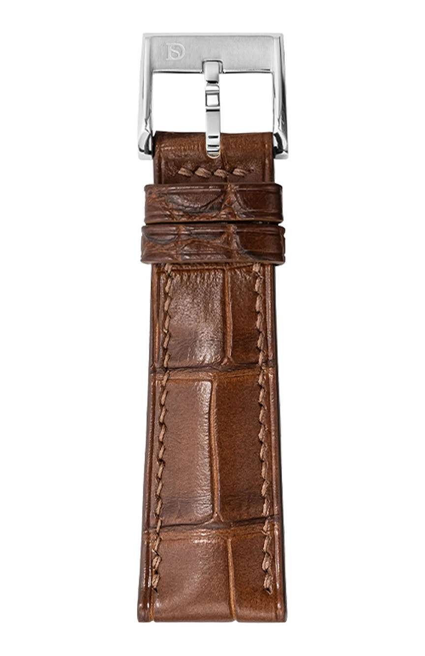 Delugs Leather - Matte Cognac Alligator Signature Strap