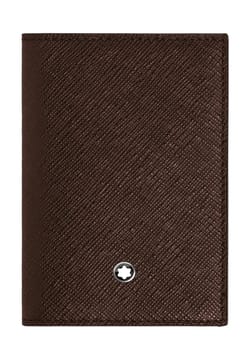 Montblanc حافظة بطاقات بسعة 2 بطاقة من جلد سارتوريال