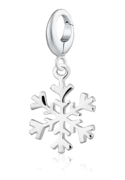 Lily Charmed Silver Snowflake Charm