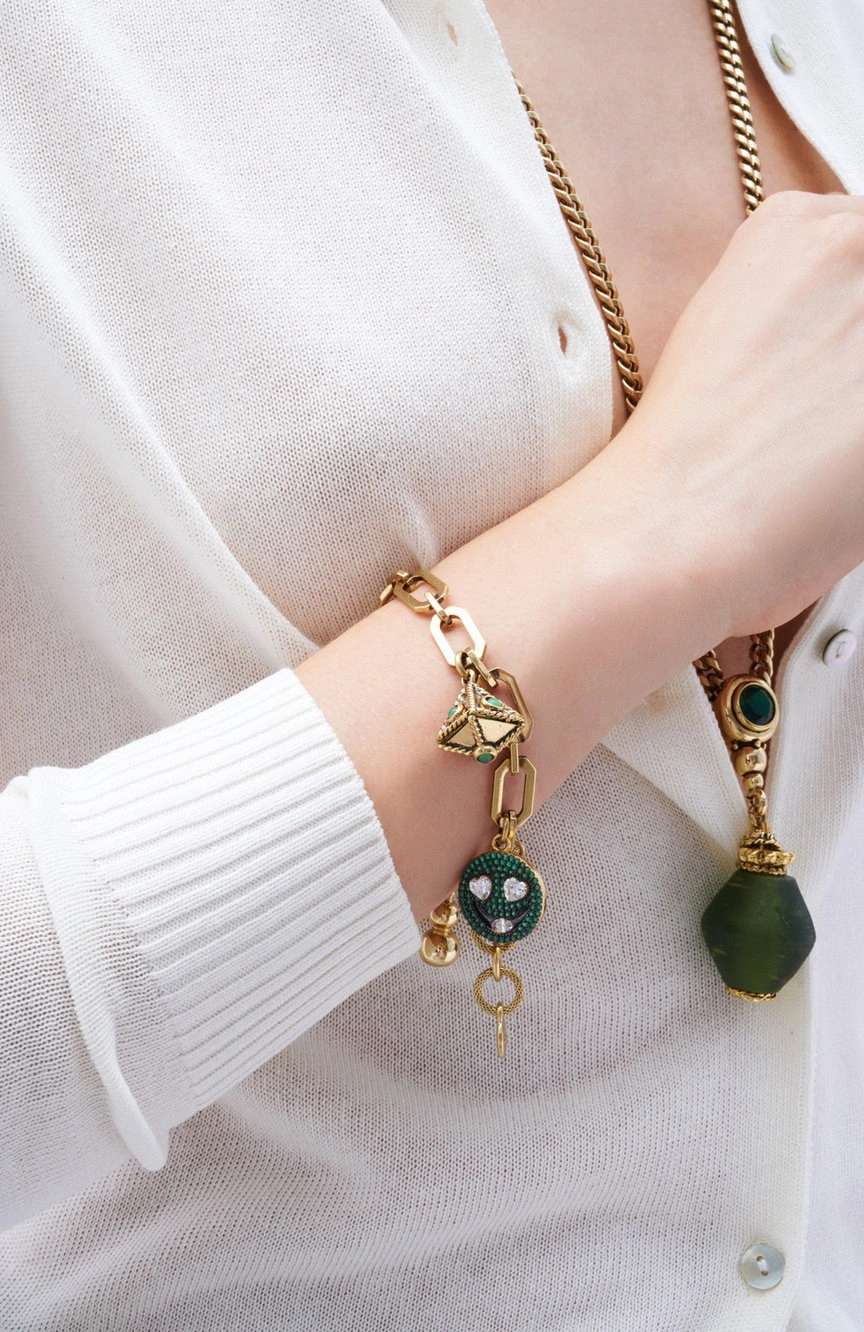 Mon Reve Heart Charm Chain bracelet