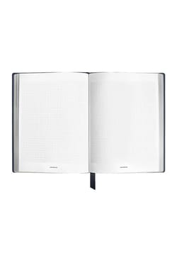 Montblanc Notebook Medium Saffiano Leather Blue Squared Pages