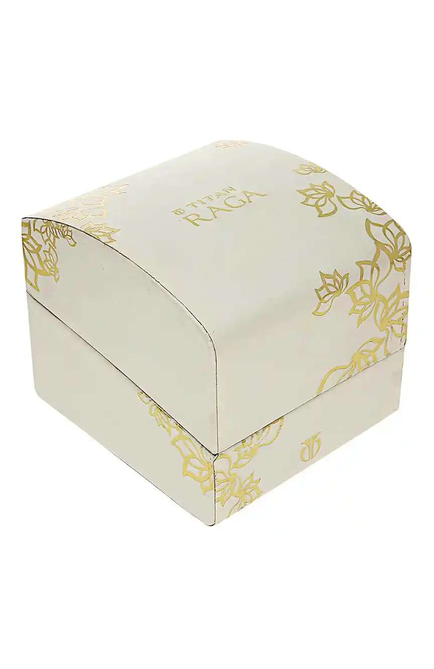 تيتان Quartz Analog Grey Dial Metal Strap Watch for Women