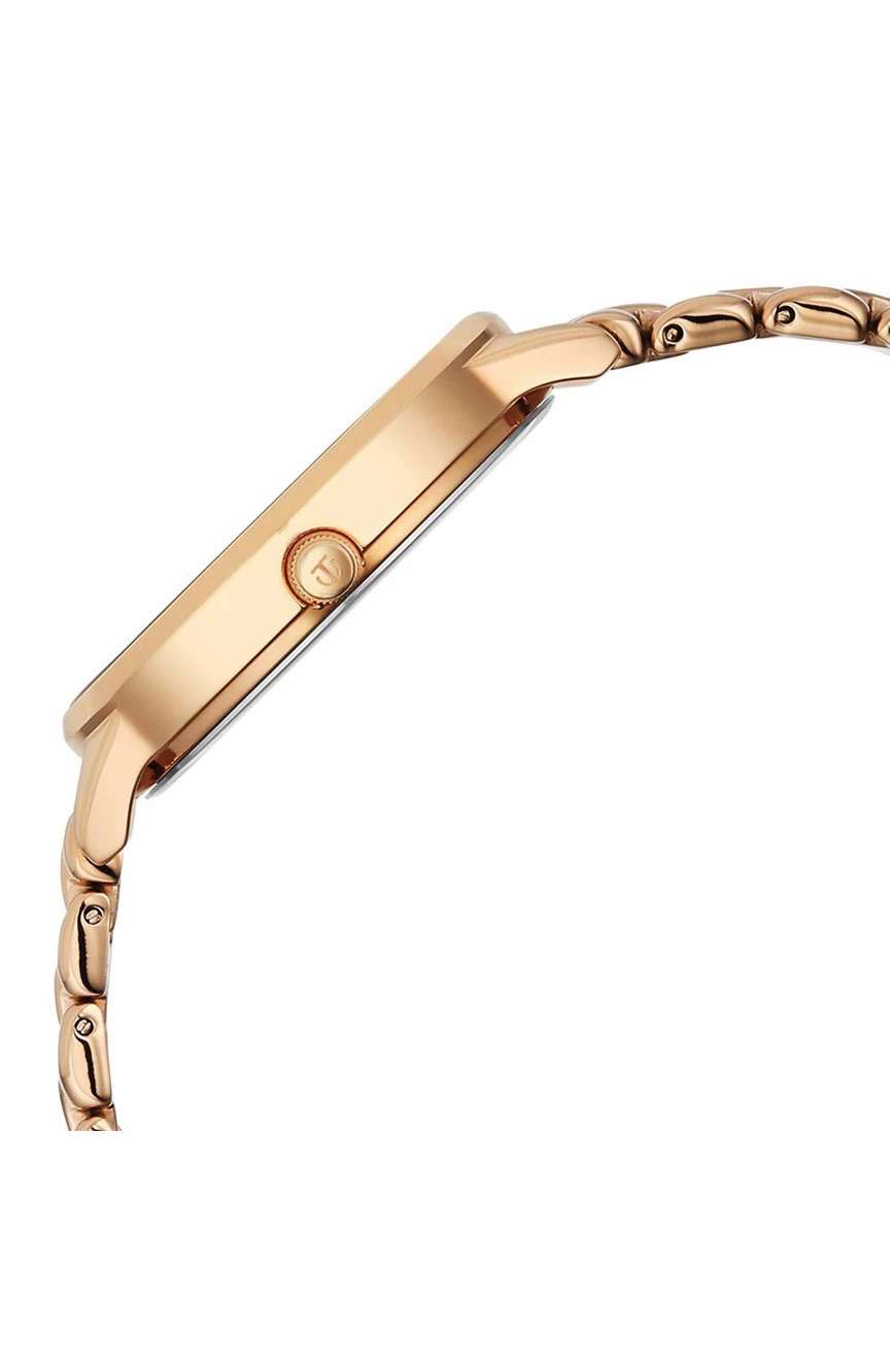 Titan Neo Quartz Analog Grey Dial Rose Gold Metal Strap Watch For Women