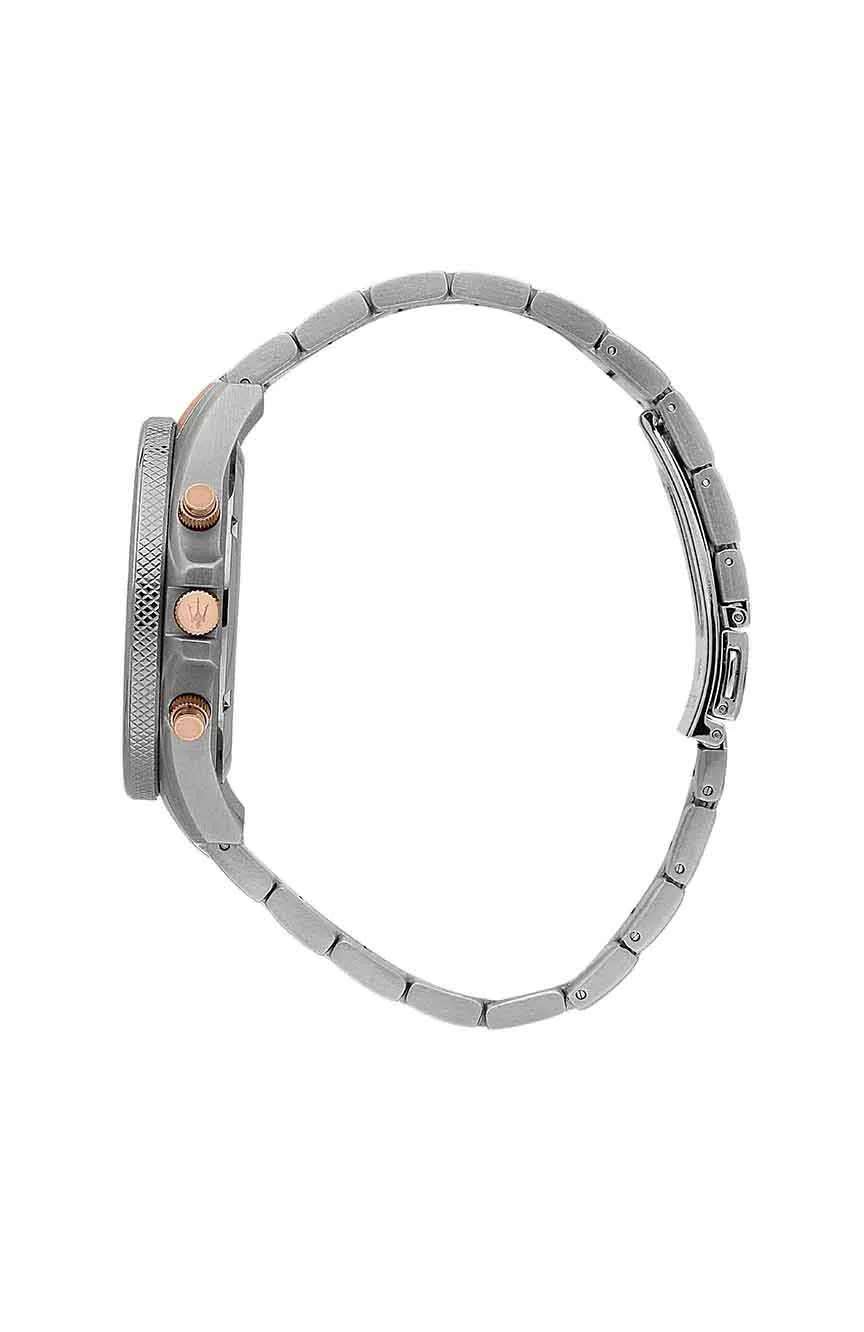 مازيراتي ساعة كوارتز بسوار معدني للرجال