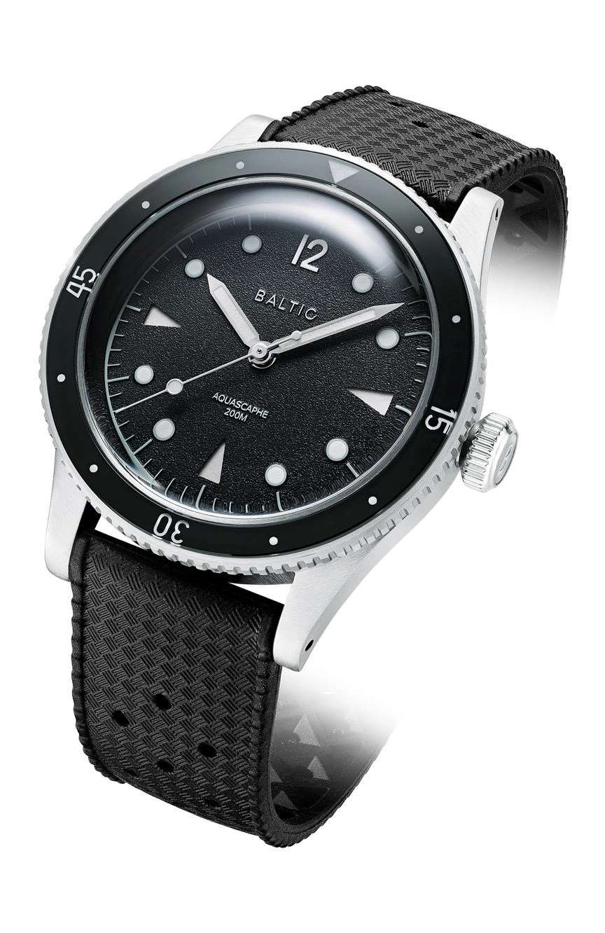 Baltic Aquascaphe Classic - Black Silver - Rubber Black - Medium