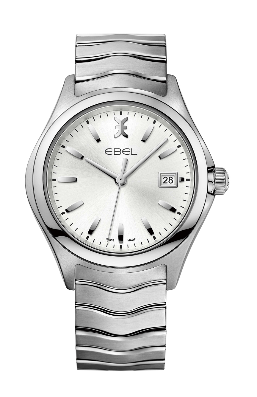 Ebel Mens Wave Quartz Stainless Steel Watch