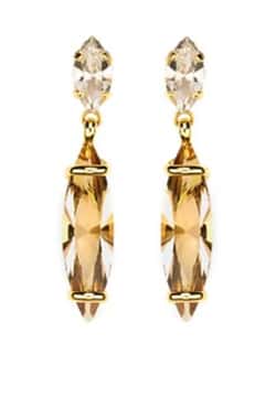 Andrea Marazzini أقراط ديفينا مطلية بالروديوم، ظل ذهبي